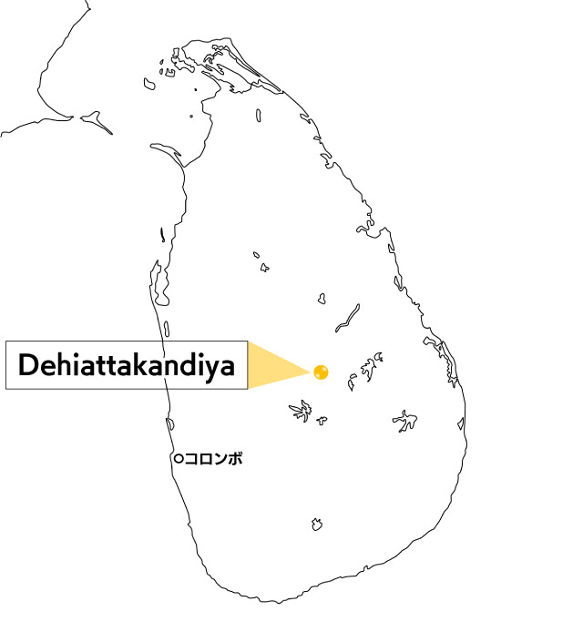 Dehiattakandiya地図